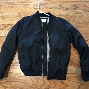 Black bomber jacket